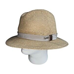 Bailey Barnette Vintage Fedora - Straw Poet Hat, Indiana Jones Style